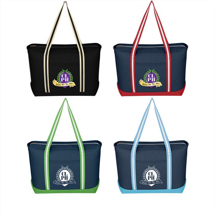 JH3236 Large Cotton Canvas Admiral Tote With Custom Imprint